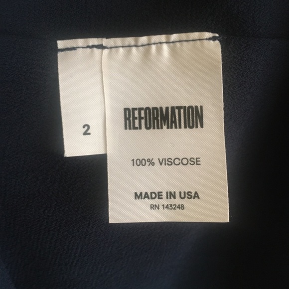 Reformation Serafina Navy Blue Dress 🤍 - Picture 11 of 13